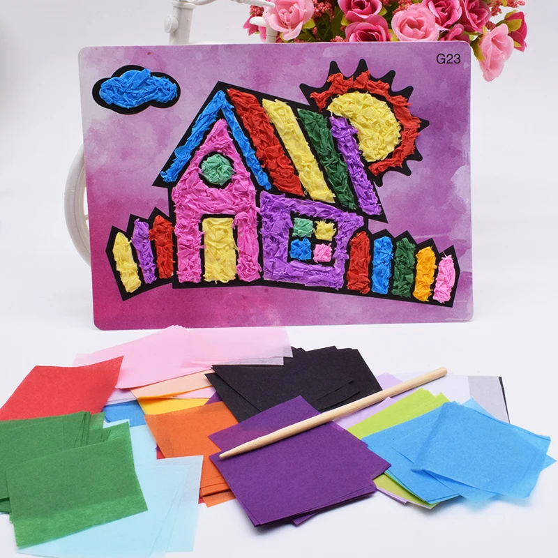 Diy Haus Handwerk Spielzeug Für Kinder Filz Papier Mädchen Handwerk Kindergarten Material Lustige Kunst Und Handwerk Kinder Geschenk Für Baby junge