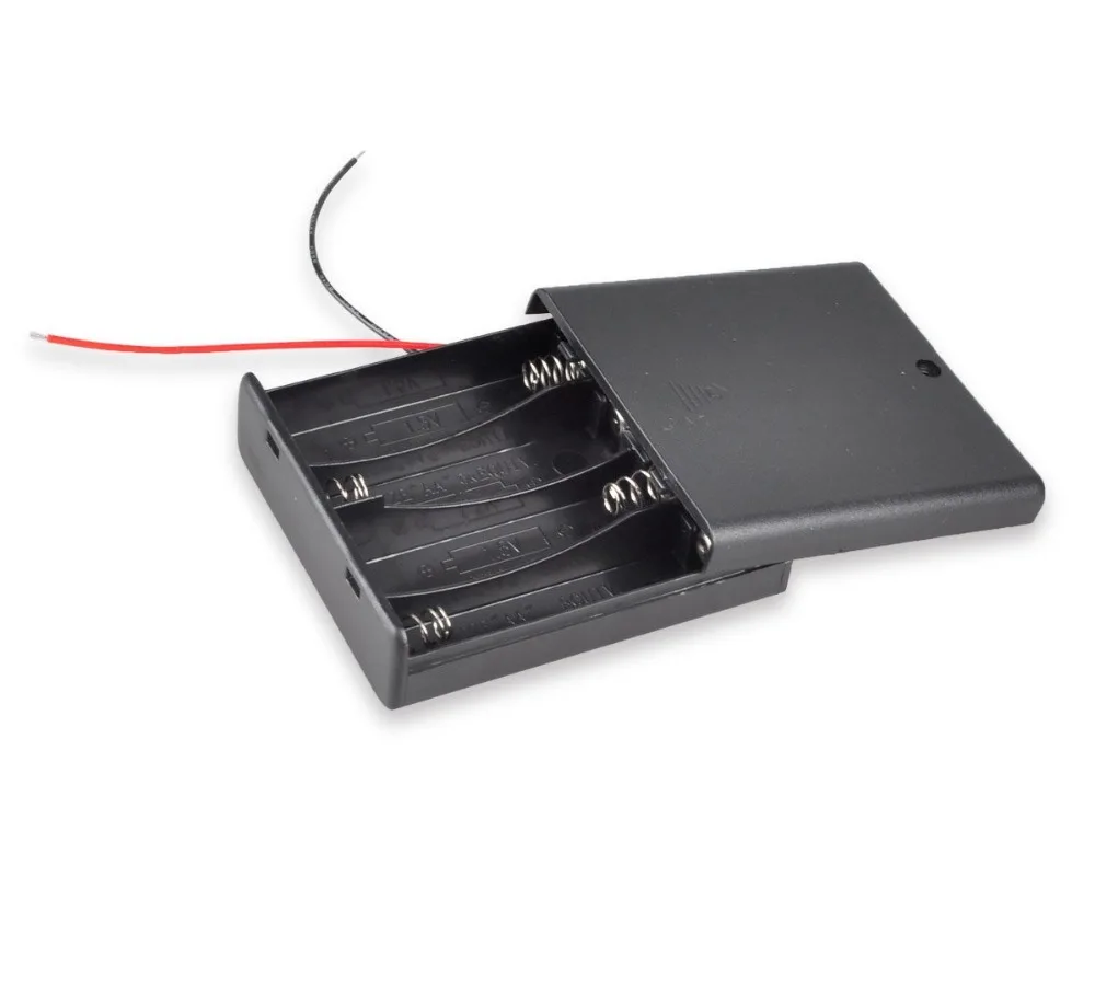 4AA Batteries Storage Box Holder