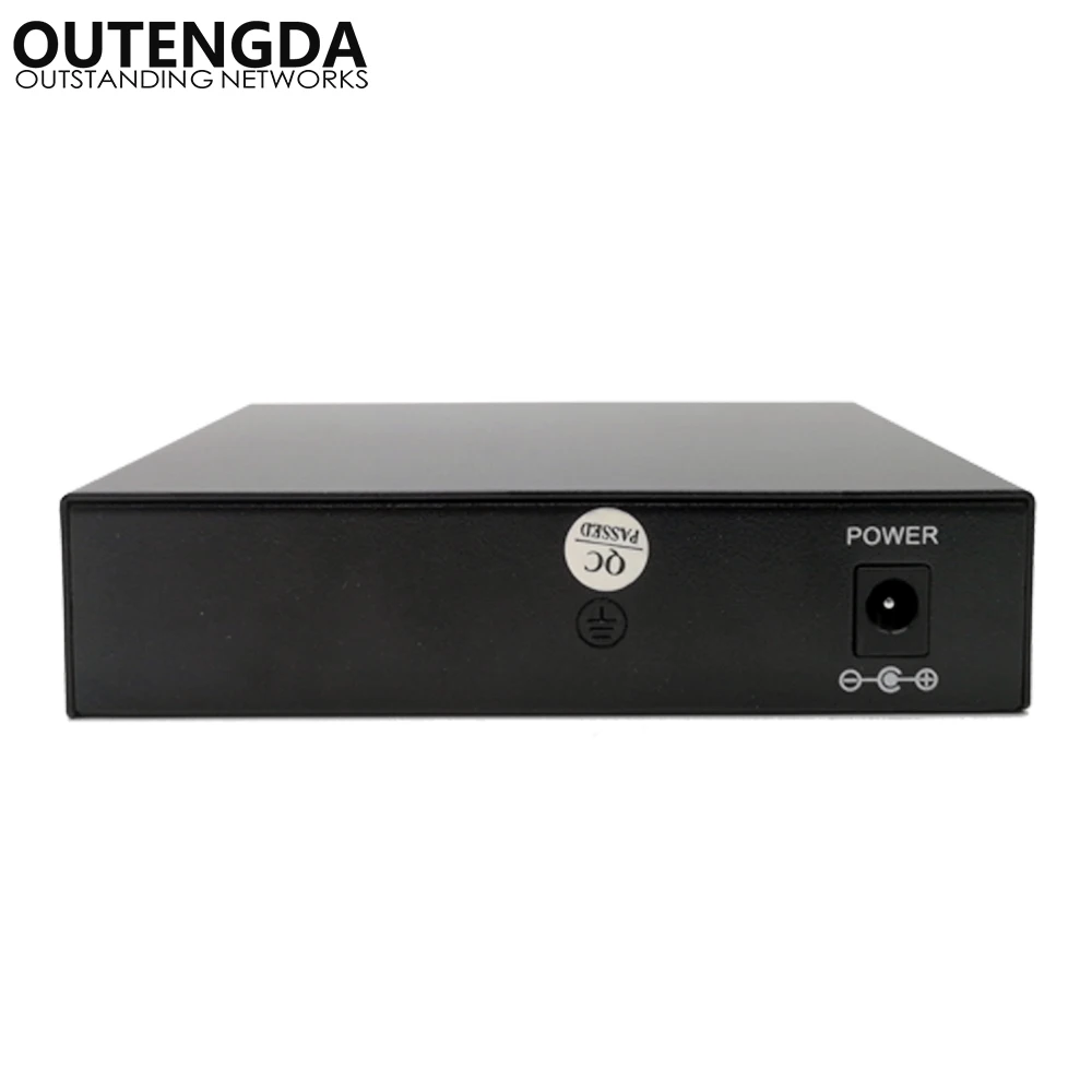 OUTENGDA 5 Ports 4 PoE Injector 24v Power Over Ethernet Switch 4,5+/7,8-, Power Adapter max120W optional