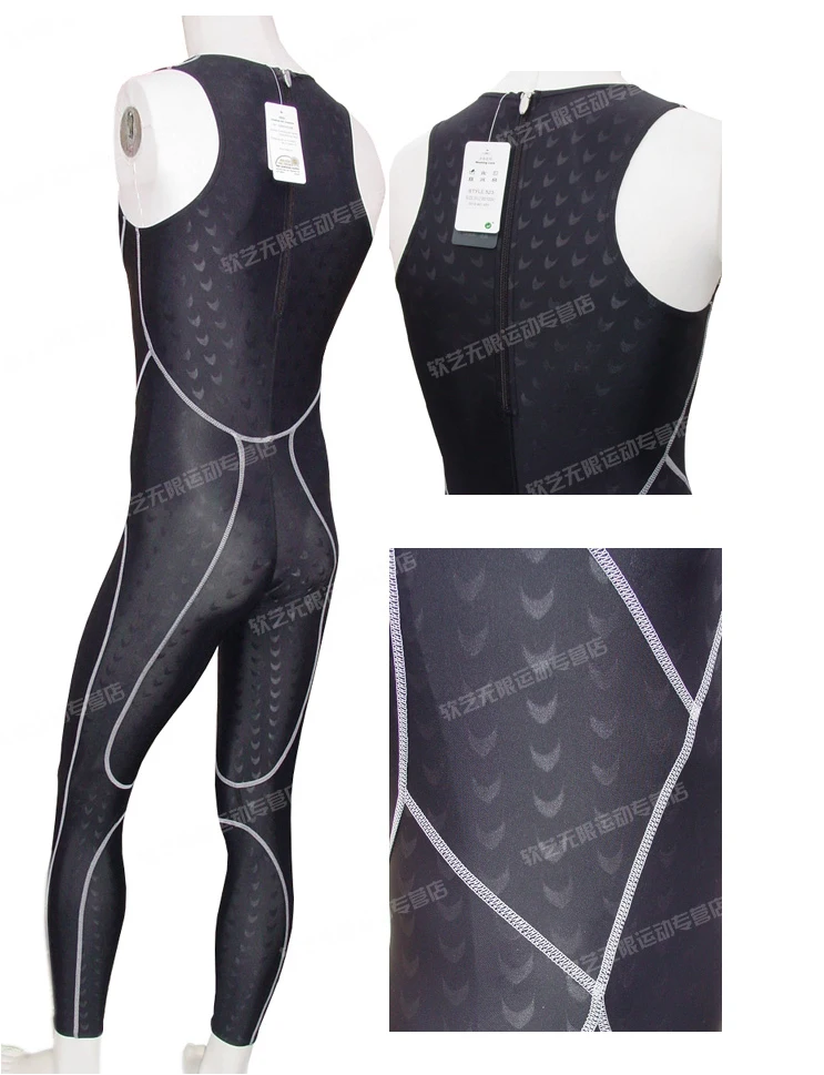 Men Women Swimsuit Scuba Diving 0.5mm Fastskin Triathlon Suit Neoprene Wetsuit Mergulho buceo roupa feminina Long Swimming Suit