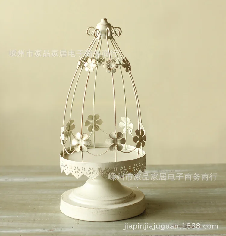 American neo-classical ornaments home decorations candle retro to do the old wrought iron candlestick Plum cage