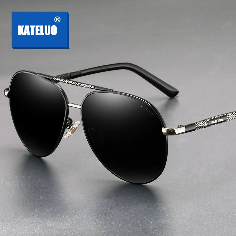 

KATELUO 2020 Classic Mens Sunglasses Polarized Lens UV400 Sun Glasses For Men Military Quality Driving Glasses 6601