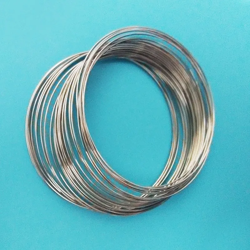 bracelet bangles jewelry making memory metal wire coil steel beading findings brooches bouquet blank accessories rhodium plated