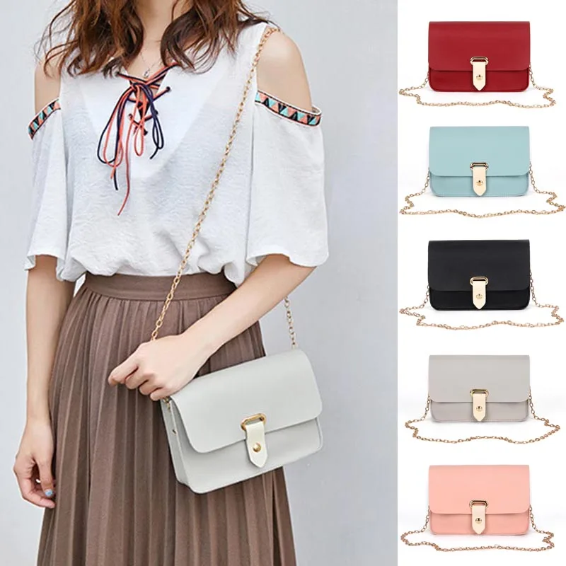 

New Arrival Crossbody Bags for Women Casual Ladies' Pu Leather Handbag Hasp Shoulder Bag Female Money Beach Bag Sac Main Femme