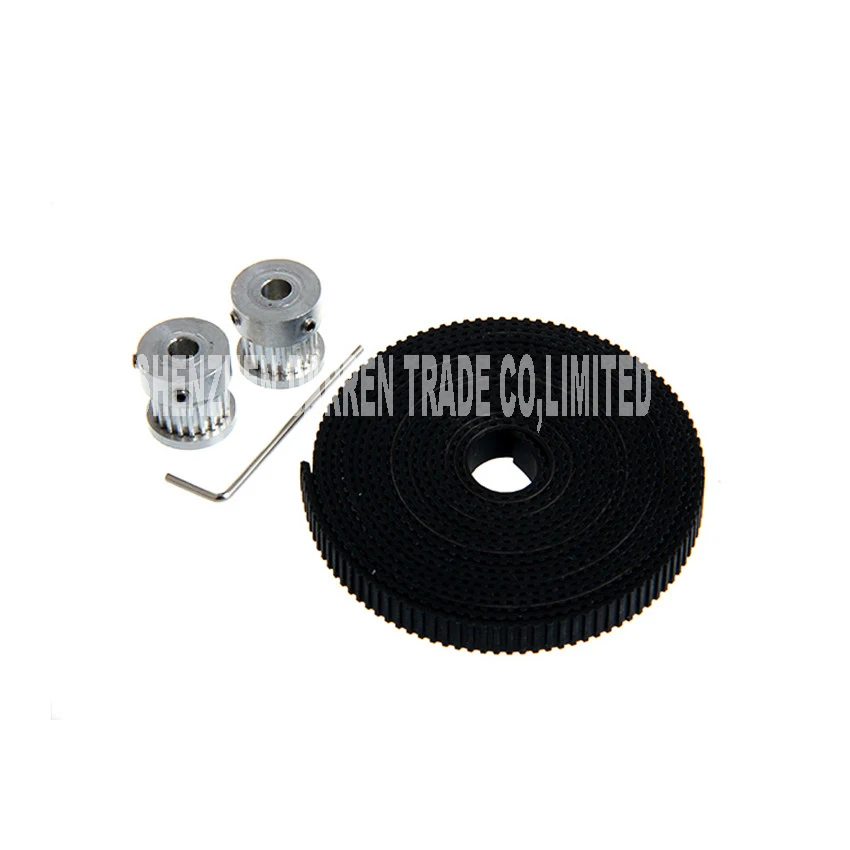 100pcs For 3D applications, GT2 2mm belt system works better than T5, T2.5,  2gt synchronous wheel timing belt kit Printer Parts