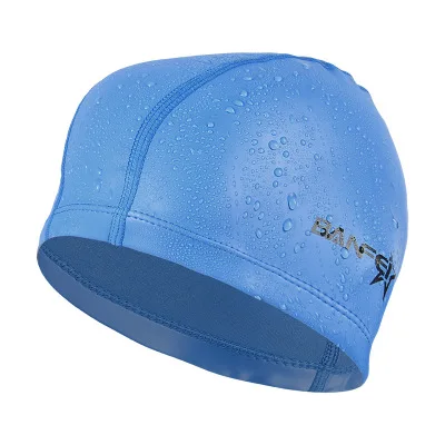 Man\'s PU Swimming Cap 2019 Swim Pool Beach Protect Ears Hair Bathing Hat For Boys Girls Long Hair Lady Swim Cap For Women
