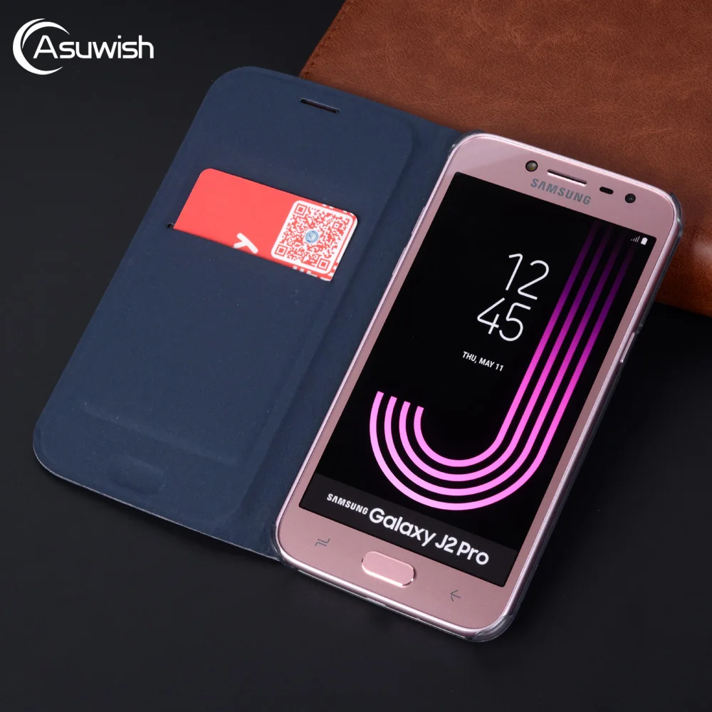 Kapak Çevirin Deri Cüzdan Kılıf Samsung Galaxy J2 Pro J3 J4 J6 J7 J8 2018 J2pro J2 3 4 6 7 8 SM J250F J400F J600F telefon kılıfı