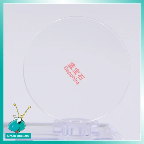 Imagen 2 del producto Pieza de repuesto de cristal de reloj de zafiro de alta calidad, cristal de reloj de zafiro de 32,7mm x 2,7mm para Casio MDV-106