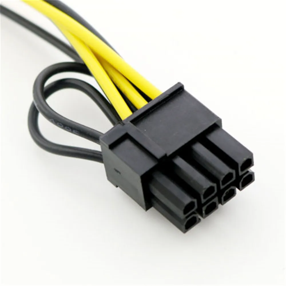 1 قطعة PCI-e 6 دبوس إلى 6 + 2 دبوس 8-دبوس محول الطاقة موصل كابل PCI-E PCI اكسبرس الحبل 22 سنتيمتر
