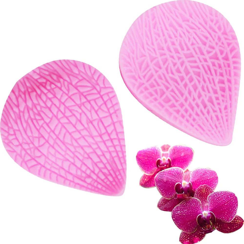 C211 24pcs/Set Leaf Flower Petal Silicone Mold Form Cake Decorating Tools Fondant Sugarcraft Gumpaste Chocolate Baking ClayMould