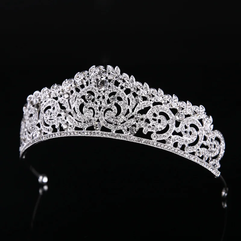 Wedding Tiara Crown Queen women Bridal hair accessories Headpiece Hair Jewelry Bride Accessories headband image 4
