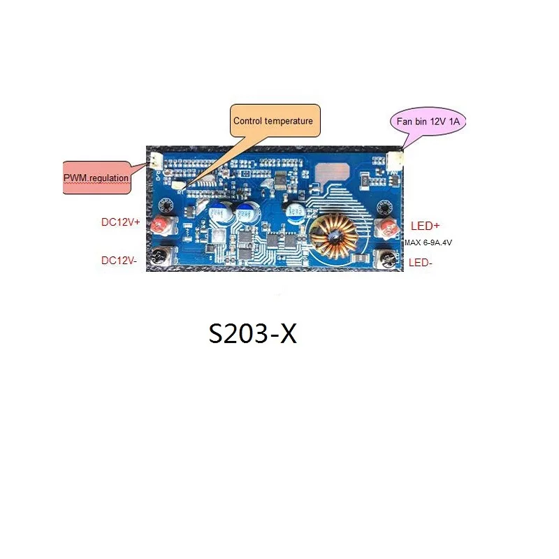 The High Constant Current 9A-6A Pcb Led Driver LIGHT Source-4 kinds of controller CBT-40 power driver S203-X