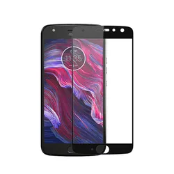 Full Cover Tempered Glass For Motorola Moto X4 MotoX4 X 2017 Screen Protector Color Black Protective Film Guard