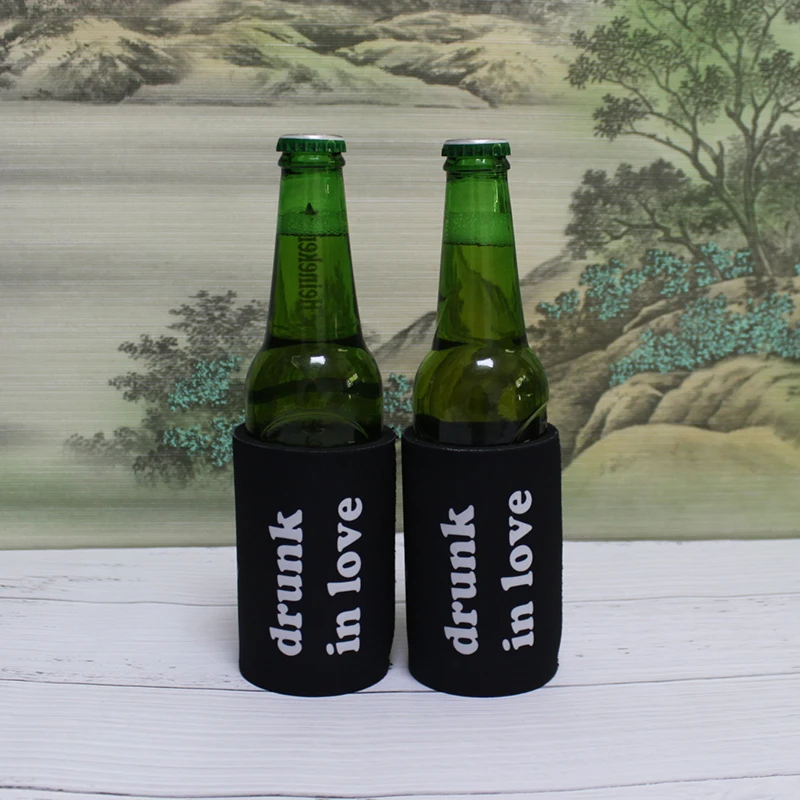 

200pcs Smaller Size Can Cooler Slim Stubbie Cooler Customized Print Your Design Neoprene Stubby Holder Promotional Wedding Gifts