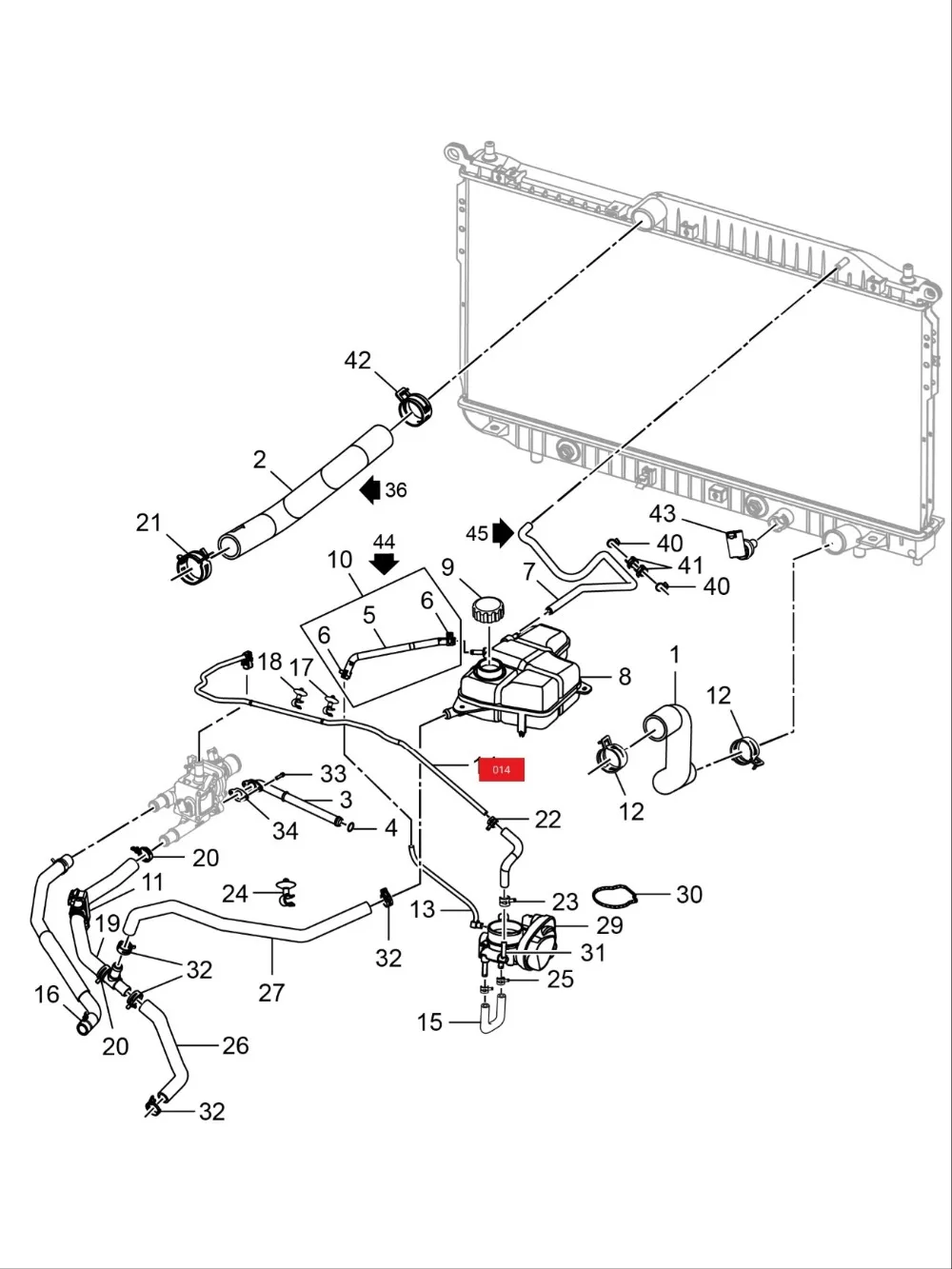 الوقود العودة خط خرطوم الأنابيب الوقود حقن خنق الجسم ماسورة تسخين لشفروليه كروز أفيو OE: 55569809 25192904 #4