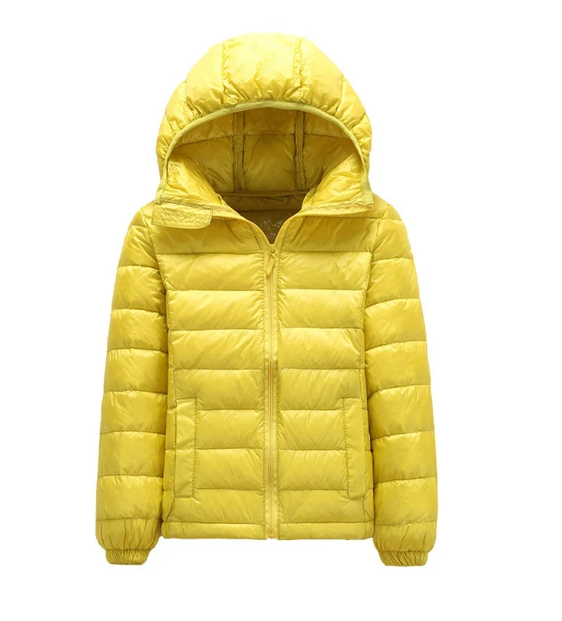 Spring Autumn Brand Boys Girls 90% Down Jacket Hooded Duck Down Warm Coat For Children Kids Parkas 3~10 Years KF035