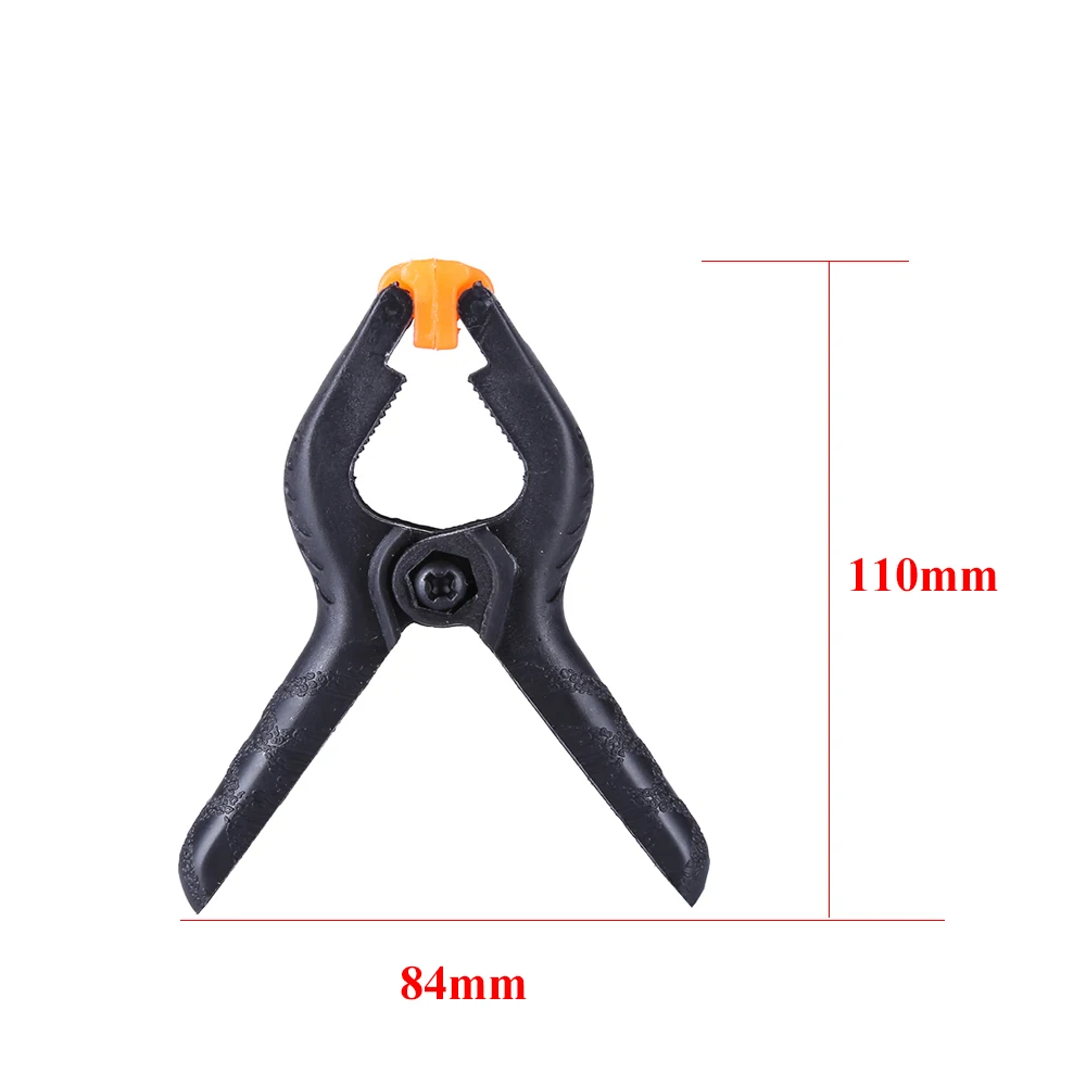 6pcs/lot 4inch Plastic Nylon Wood Clamp Jig Woodworking Tools Spring Carpentry Clamps Clips