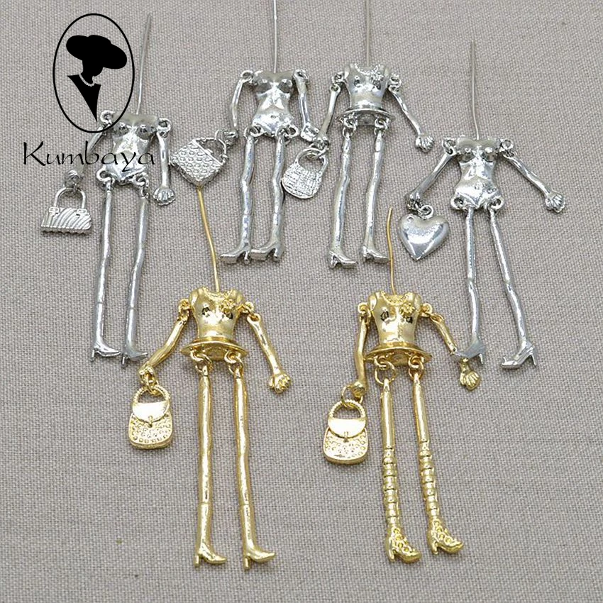 10 pcs/lot Various Colors Promotion Doll Necklace Alloy Assorted Naked Bodies DIY Accessories White Gold Black Colors NS238