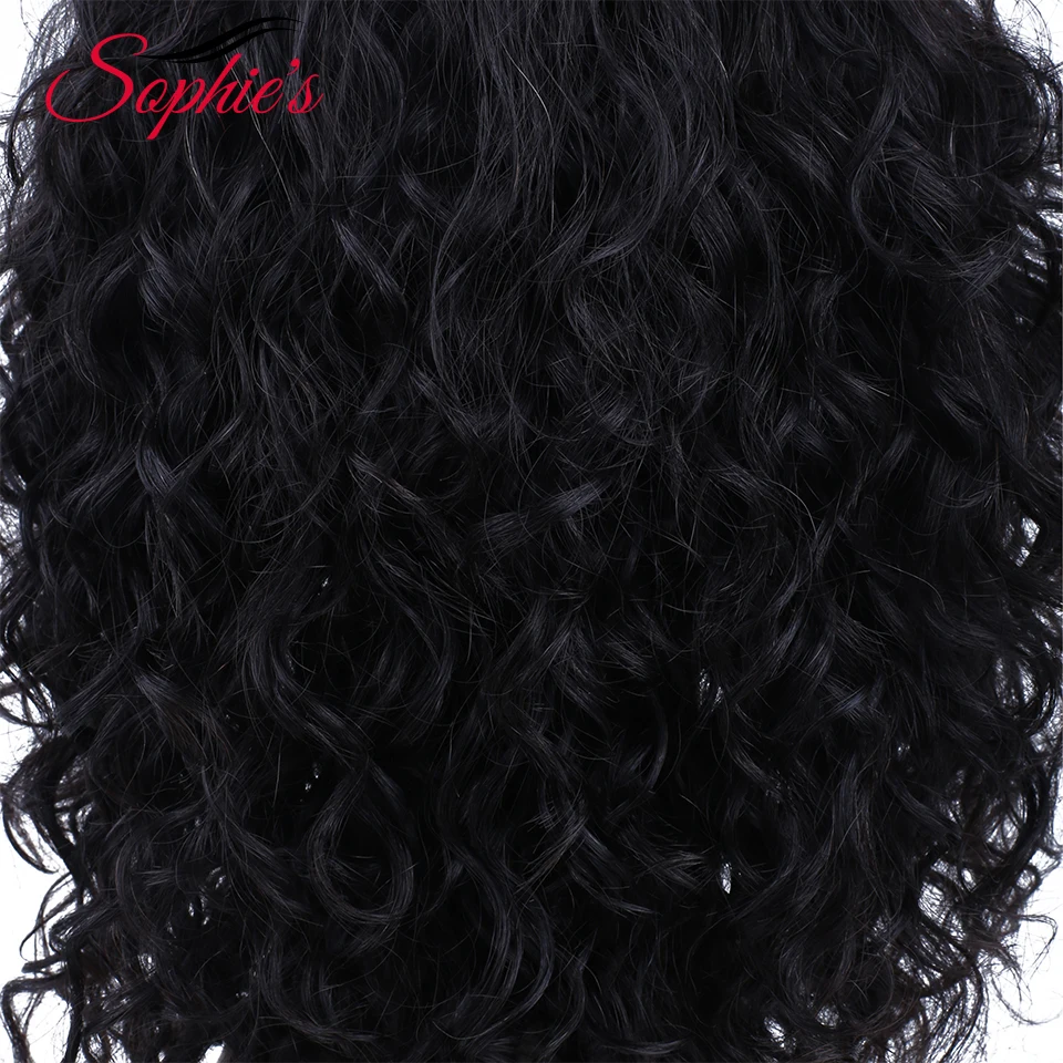 Sophie's cortas-pelucas de cabello humano Remy Hai para mujer, cabello 100% humano rizado brasileño, hecho a máquina, 10 pulgadas