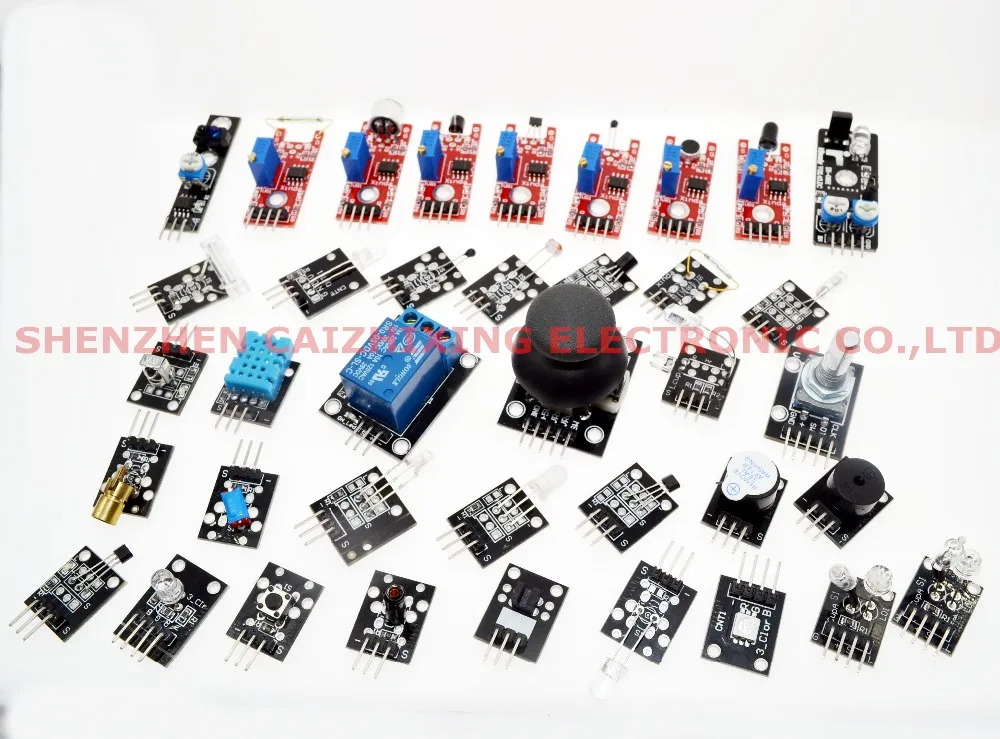 37 w 1 zestawy czujników do ARDUINO wysokiej jakości bezpłatna wysyłka (współpracuje z oficjalnymi tablicami Arduino)