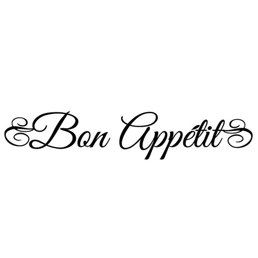BON APPETIT WALL STICKER ,Elegant FRENCH WALL STICKERS KITCHEN DECOR  french wall decals sticker