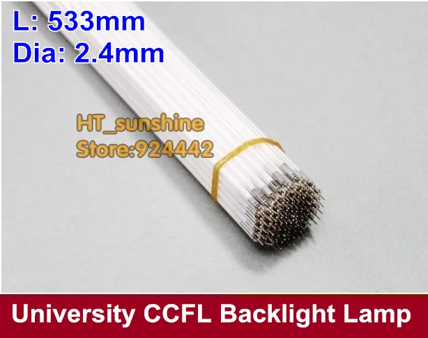 Free Shipping 23.6 inch wide screen LCD CCFL lamp 533mm x 2.4mm ccfl backlight 533 mm ccfl backlight tube