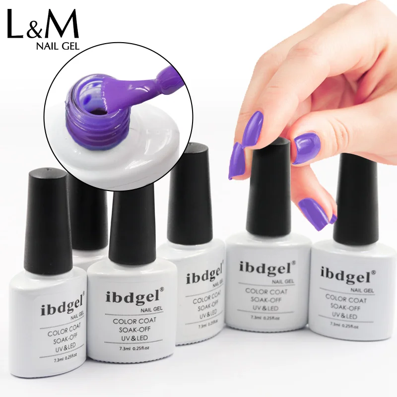 20 PCS ibdgel One Step 3 in 1 Summer Colorful UV Gel Nail Polish Soak Off Semi Permanent Nail Art