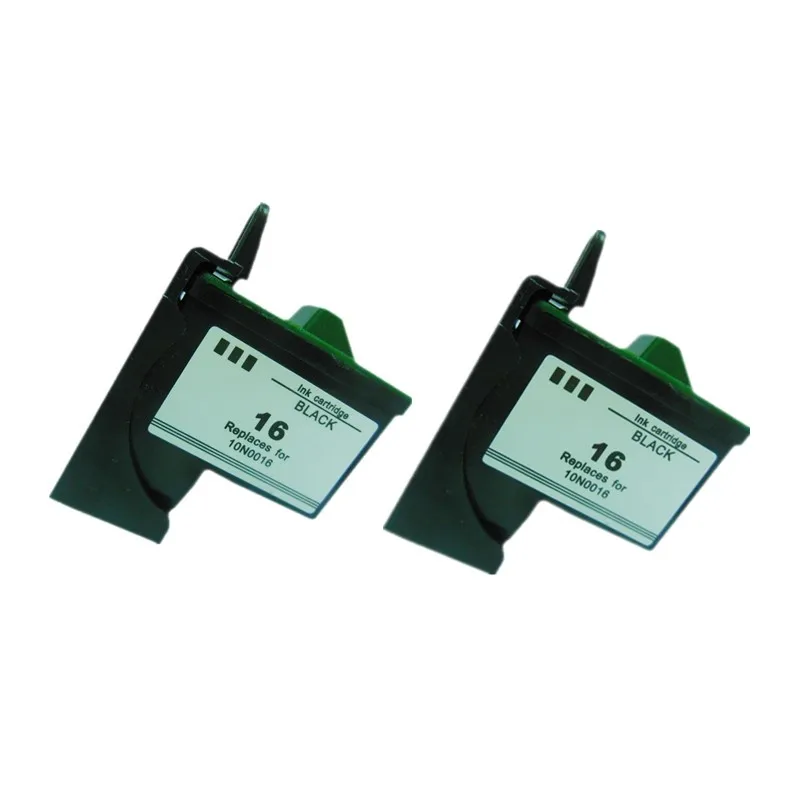 2X #16 Remanufactured for Lexmark 16 Ink Cartridge 10N0016 All-in-One X1150 X1270 X2250 X75 X72 X74 X75 X1110 X1130 X1140 X1170