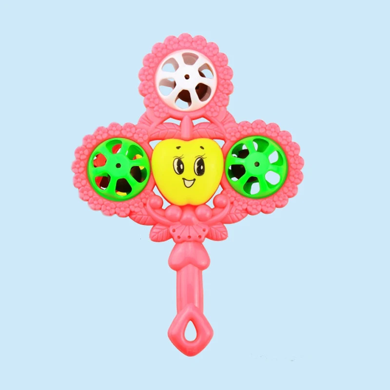 Children's Hand Rattle Wrist Rattle Lovely Infant Plastic Interactive Babies Rattles Handbell Developmental Baby Mobiles Toy