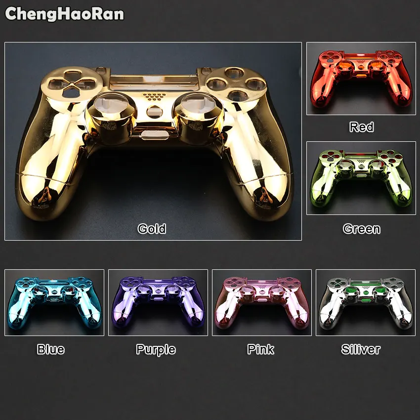 ChengHaoRan Housing Shell Plating Case Cover For PlayStation DualShock 4 For Sony PS4 Wireless Gamepad Controller