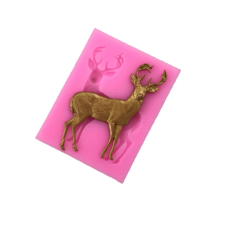 Sugarcraft Deer silicone mold fondant mold cake decorating tools chocolate gumpaste mold