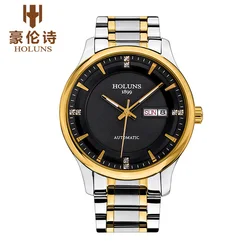 2022 Luxury HOLUNS Brand Men's Watch Automatic Mechanical Watches Full Steel Waterproof Male Casual Business Wrist Watch Clocks