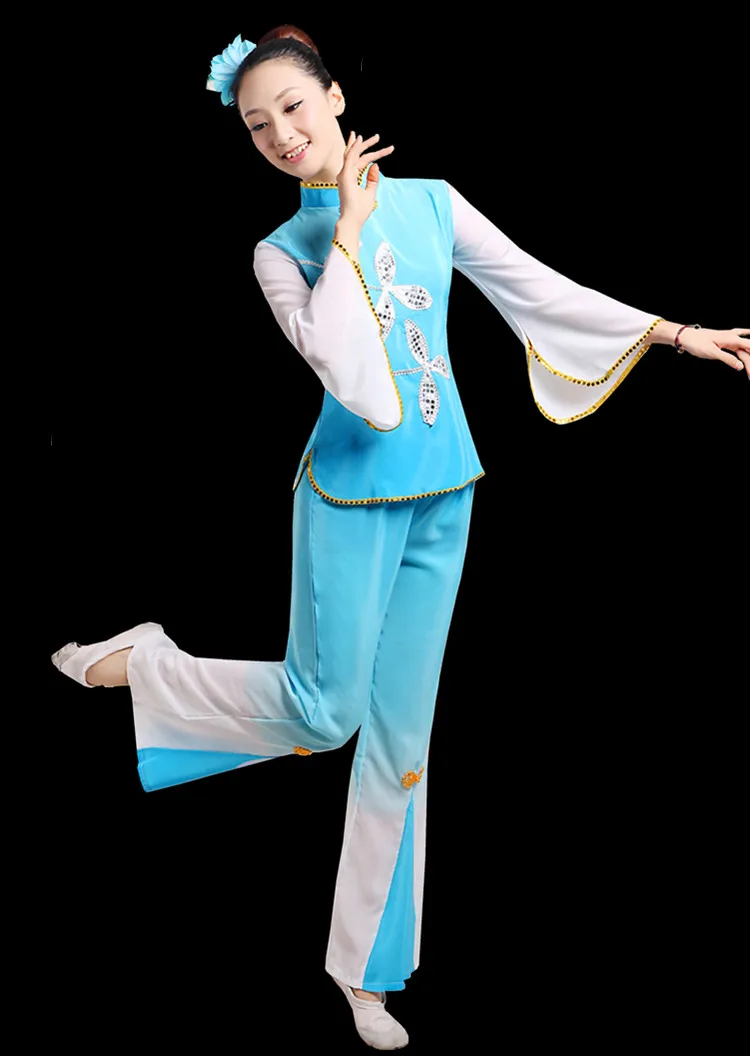 Trajes de Hanfu de estilo chino, trajes de baile clásico femenino, traje de baile tradicional chino