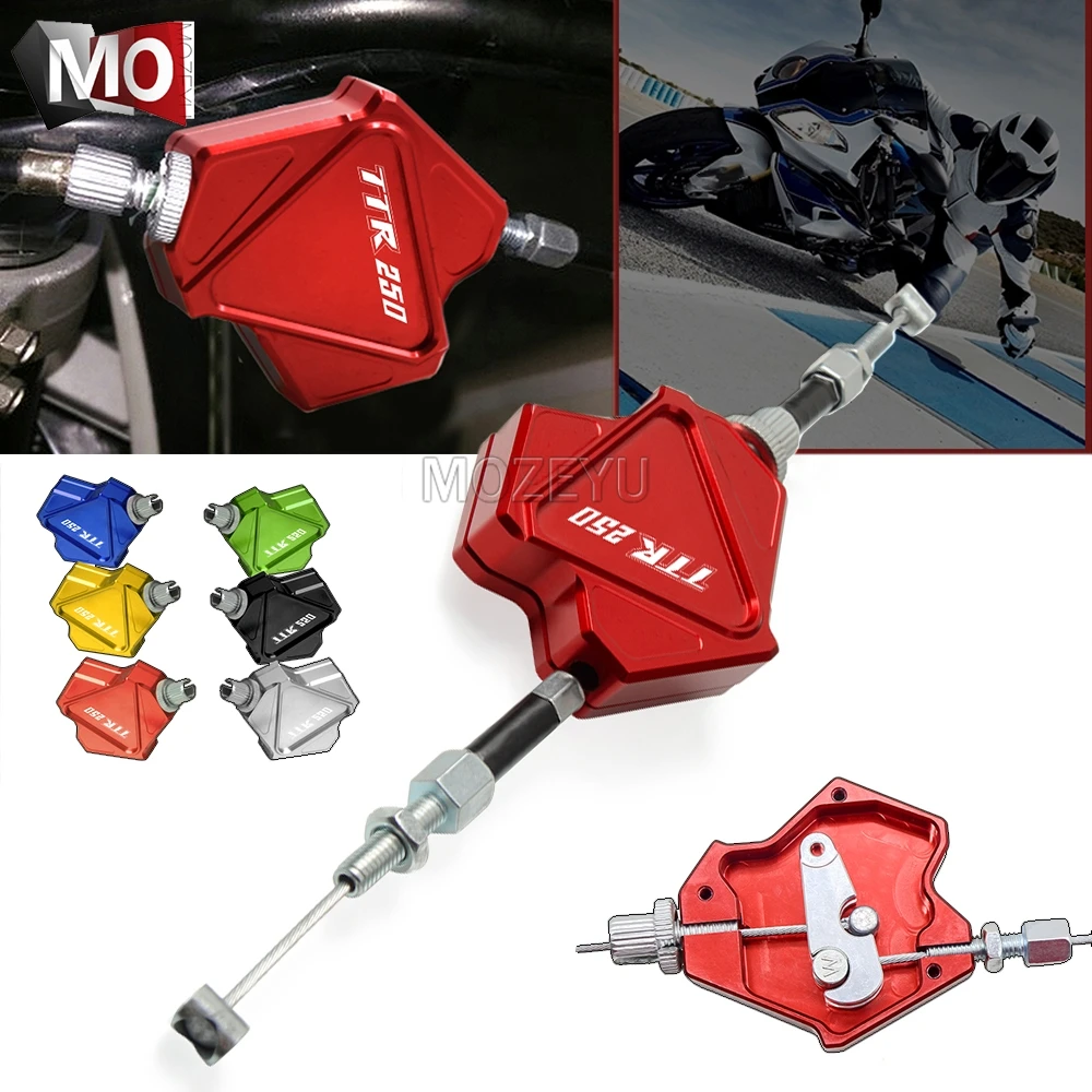 

Motorcycle CNC Aluminum Stunt Clutch Lever Easy Pull Cable System For YAMAHA TTR250 TTR 250 1993-2011 1994 1995 1996 1997 1998