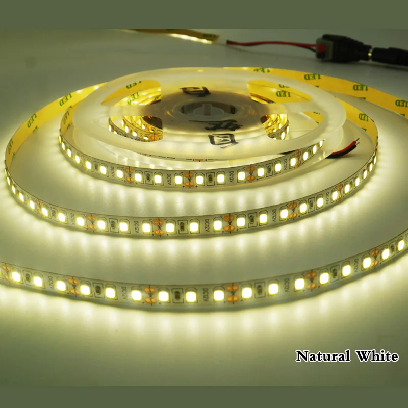 Não-Impermeável, Branco Quente, Azul Gelo, Amarelo Dourado, Rosa, Verde, Vermelho, Azul, SMD, DC 12V, 120 Leds por m, 5m, Flexible LED Strip Lights,