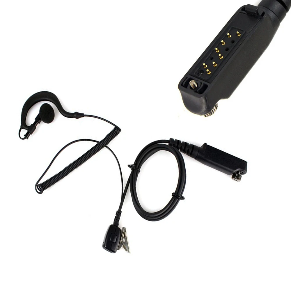 for Sepura PTT MIC G Shape Earpiece Headset for Sepura STP8000 Walkie Talkie Ham Radio Hf Transceiver Handy Headset