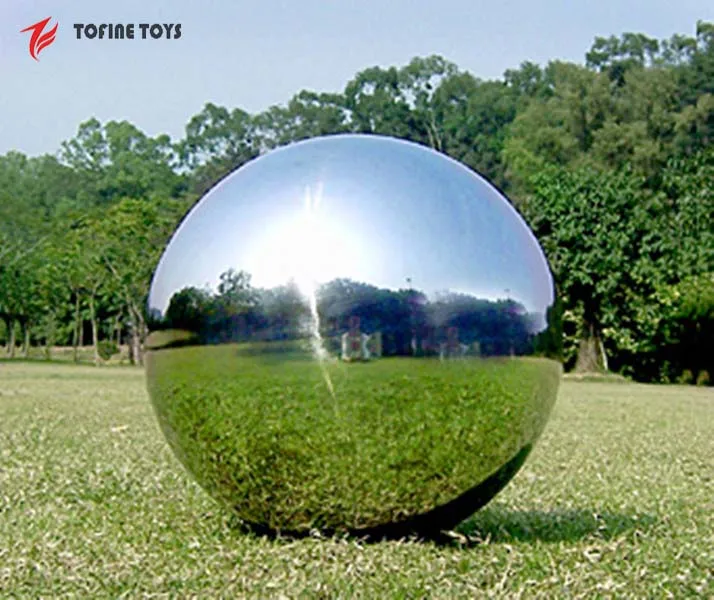 

Giant inflatable disco balloon mirror ball Silver PVC inflatable gold mirror ball