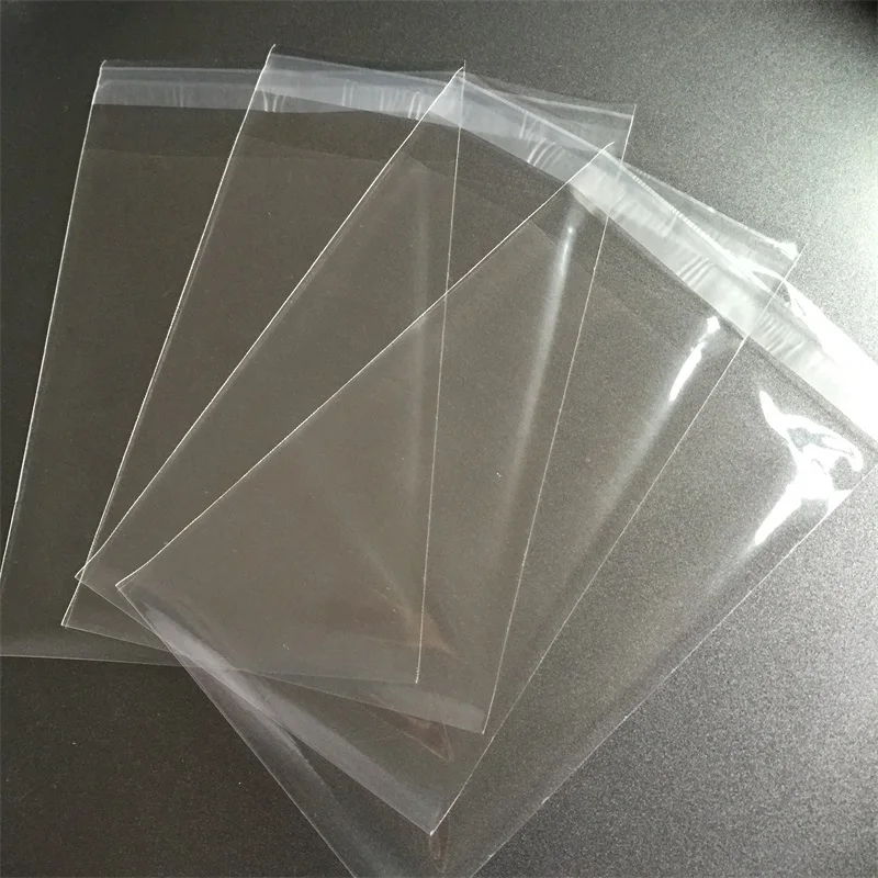 100pcs/lot 5 Size Transparent Cookie Packaging Bags Self-adhesive Plastic Biscuit Bag Wedding Candy Bags