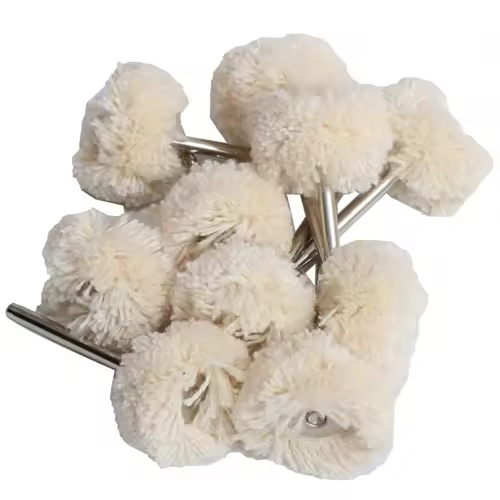 1" Wool Felt Grinding Sanding Head Abrasive Buffing Wheel 2.35/3mm Shank Cotton Thread Polishing Mini Brush for Dremel Dril - Image 20