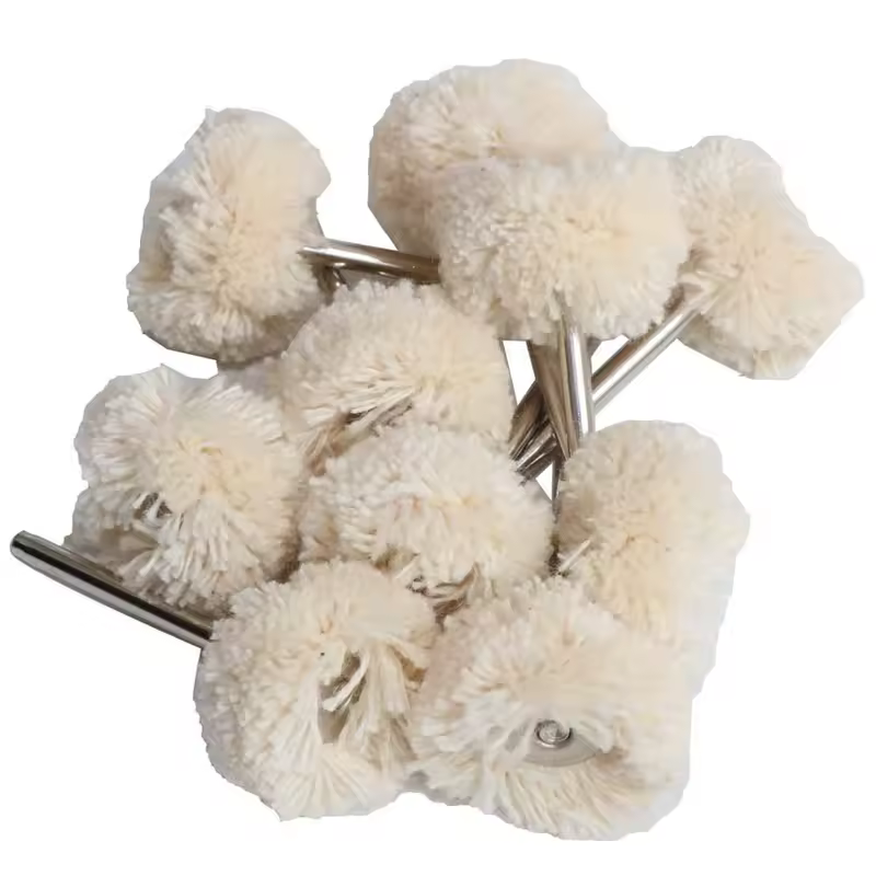 1" Wool Felt Grinding Sanding Head Abrasive Buffing Wheel 2.35/3mm Shank Cotton Thread Polishing Mini Brush for Dremel Dril - Image 20