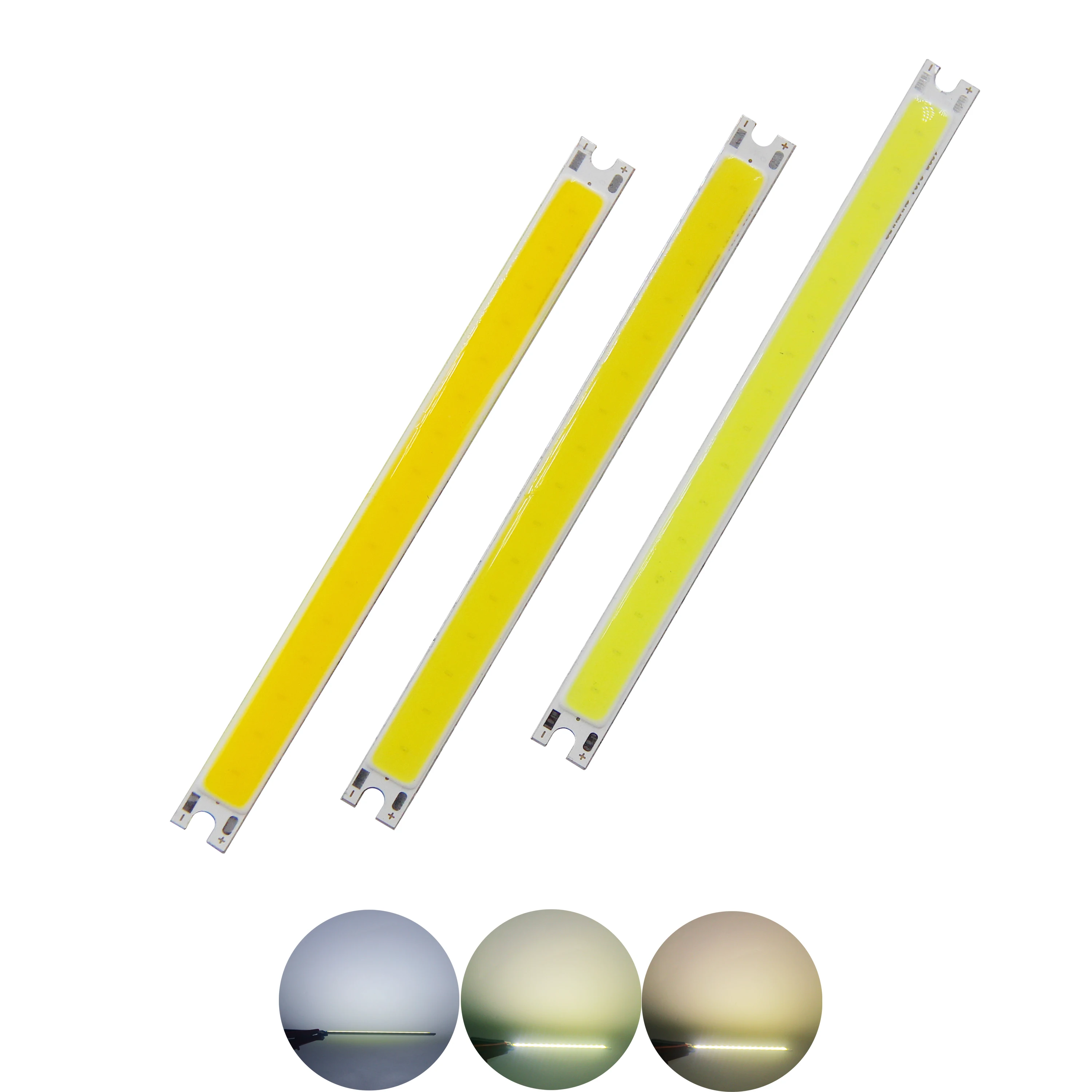 

Hot Sale 10cm LED Strip COB Module Light Source Lamp 12V DC Warm White 5W LED FLIP Chip Bulb for DIY