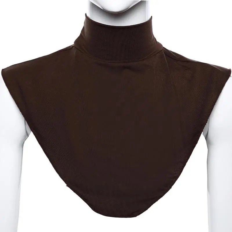 Hijab de cuello falso de Modal para mujer, cubierta de cuello islámica musulmana, bufanda con lazo, accesorios musulmanes, ropa envolvente de cuello