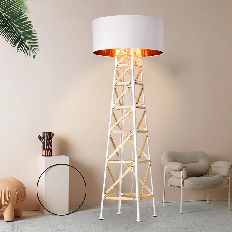 Nordic Design Hotel Sample Simple Fashion Modern Classic Living Room Office Eiffel Tower Iron Lantern