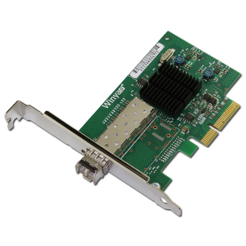 PCIe x4 Gigabit Fiber Ethernet Server Card Multi Mode 850nm 550m LC Optic Module