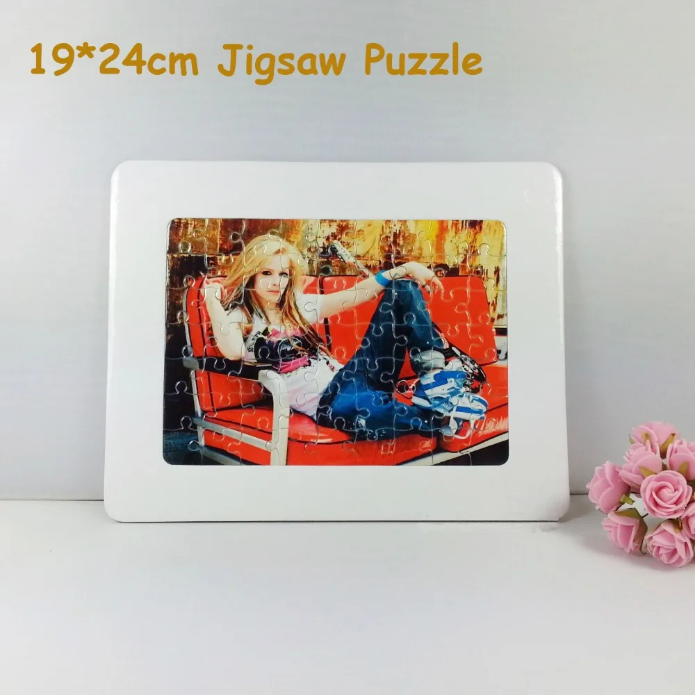 Free Shipping 10PCS/lot 19*23CM Sublimation Blank Puzzle DIY Craft Jigsaw Puzzle