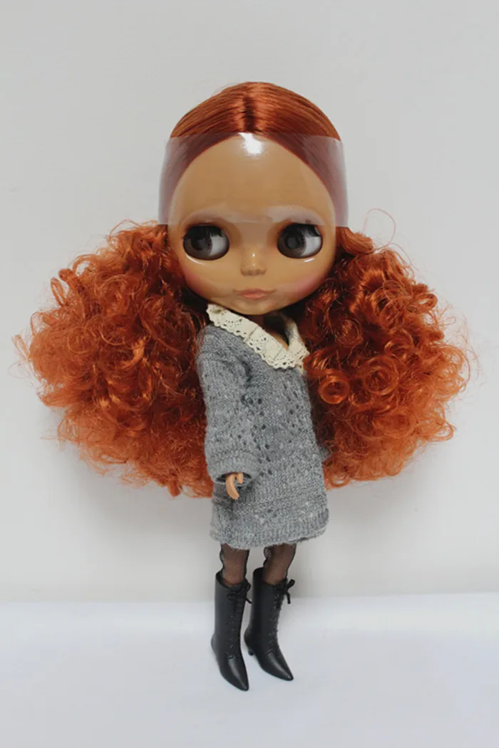 

Free Shipping big discount RBL-138DIY Nude Blyth doll birthday gift for girl 4colour big eyes dolls with beautiful Hair cute toy