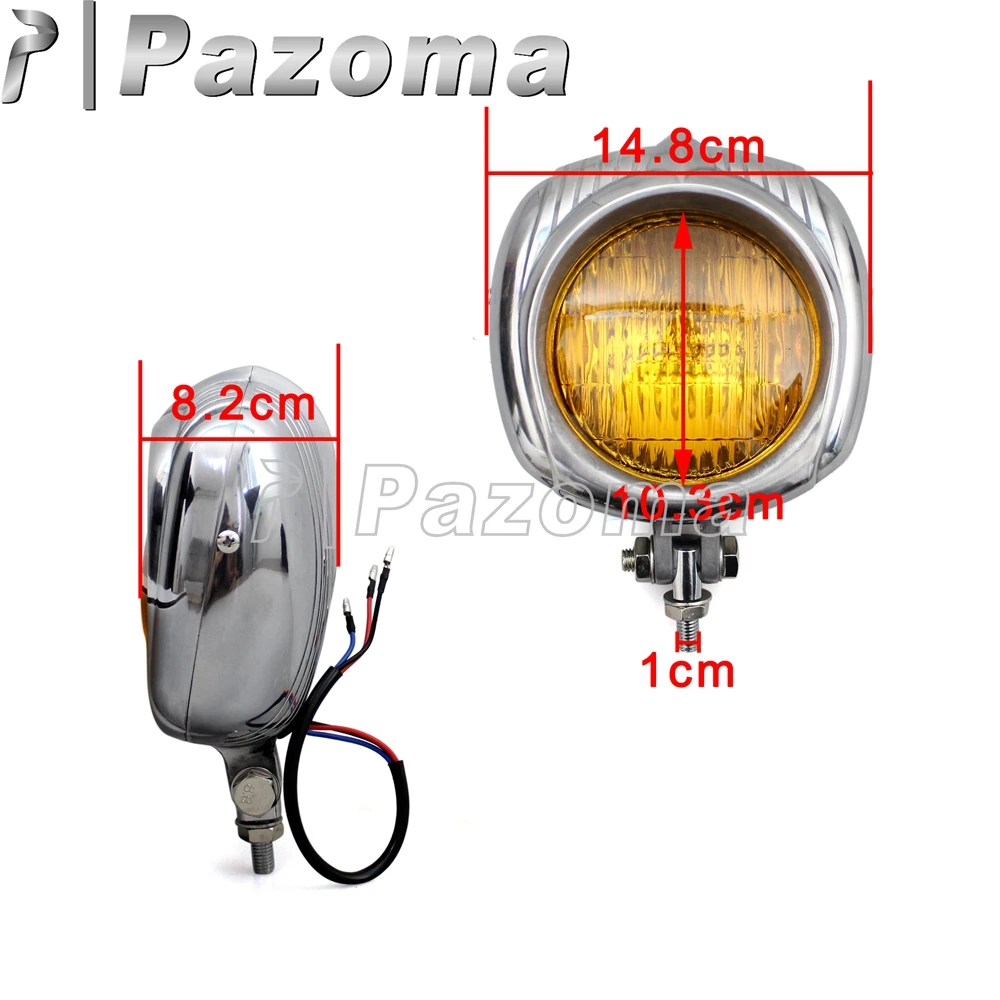 Polish Vintage Retro Old School Custom Headlight Sealed Beam Front Running Light Motorcycle Lighting for Harley Racer Chopper