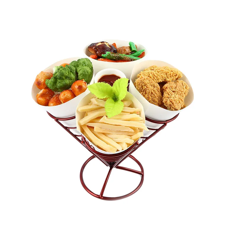 

1sets KTV dessert pastry basket of fried chicken snack Chips Fry Basket Serving Food French Fries Basket Western Cafe Bar