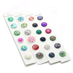 100 unids/lote de tarjetas de 21x3cm para joyería con botones a presión (fit18mm 20mm Snap) Oem, Odm 9173