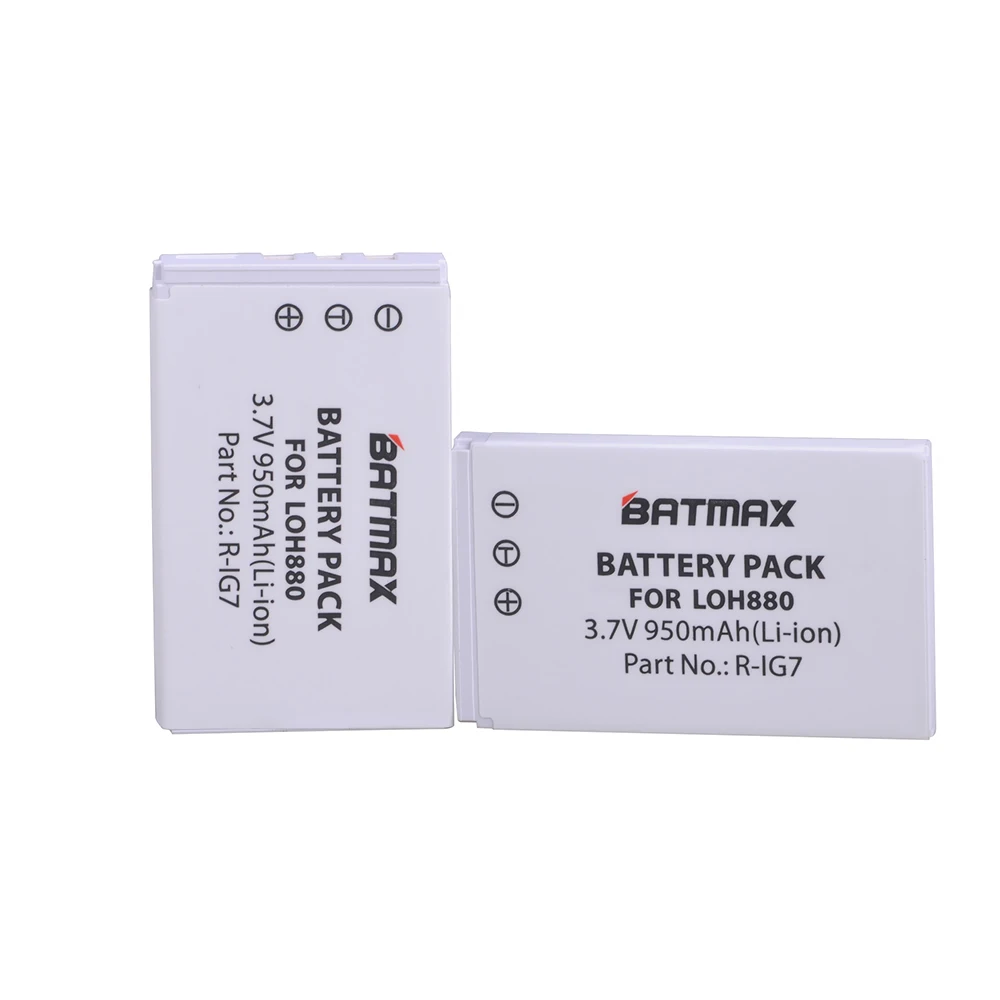 Batmax 2Pcs R-IG7 Rechargeable Battery for LOH880 Harmony One 900 720 850 880 885 890 Pro H880